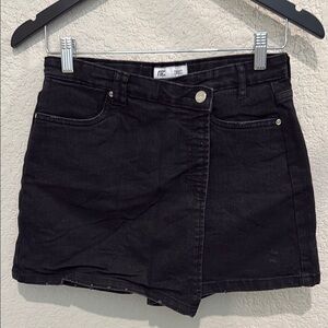 Black Denim Mini Skirt 15-16 Y